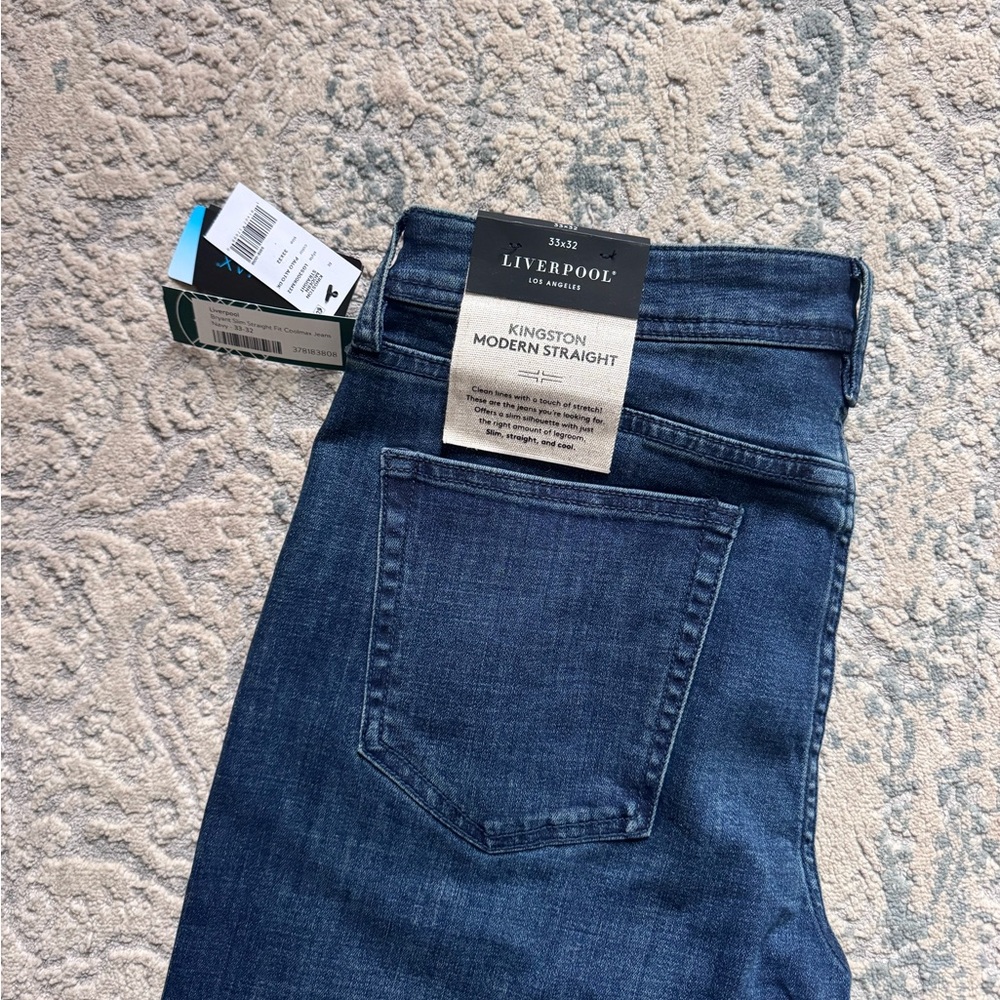 Liverpool Dark Indigo Straight Jeans